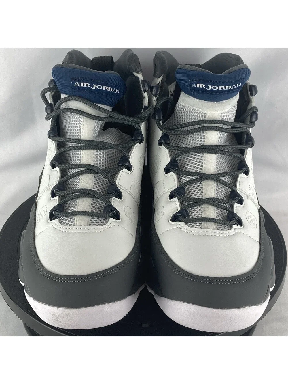 Men’s Size 9.5 Nike Air Jordan 9 Retro Flint Grey French Blue HV4794-100 Sneaker
